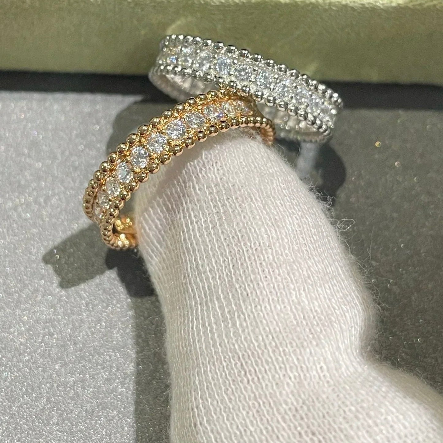 [Psychic Jewelrys]PERLEE DIAMOND ROSE GOLD RING