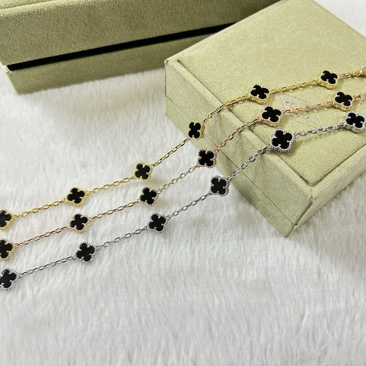 [Psychic Jewelrys]CLOVER 6 MOTIF  ONYXS BRACELET