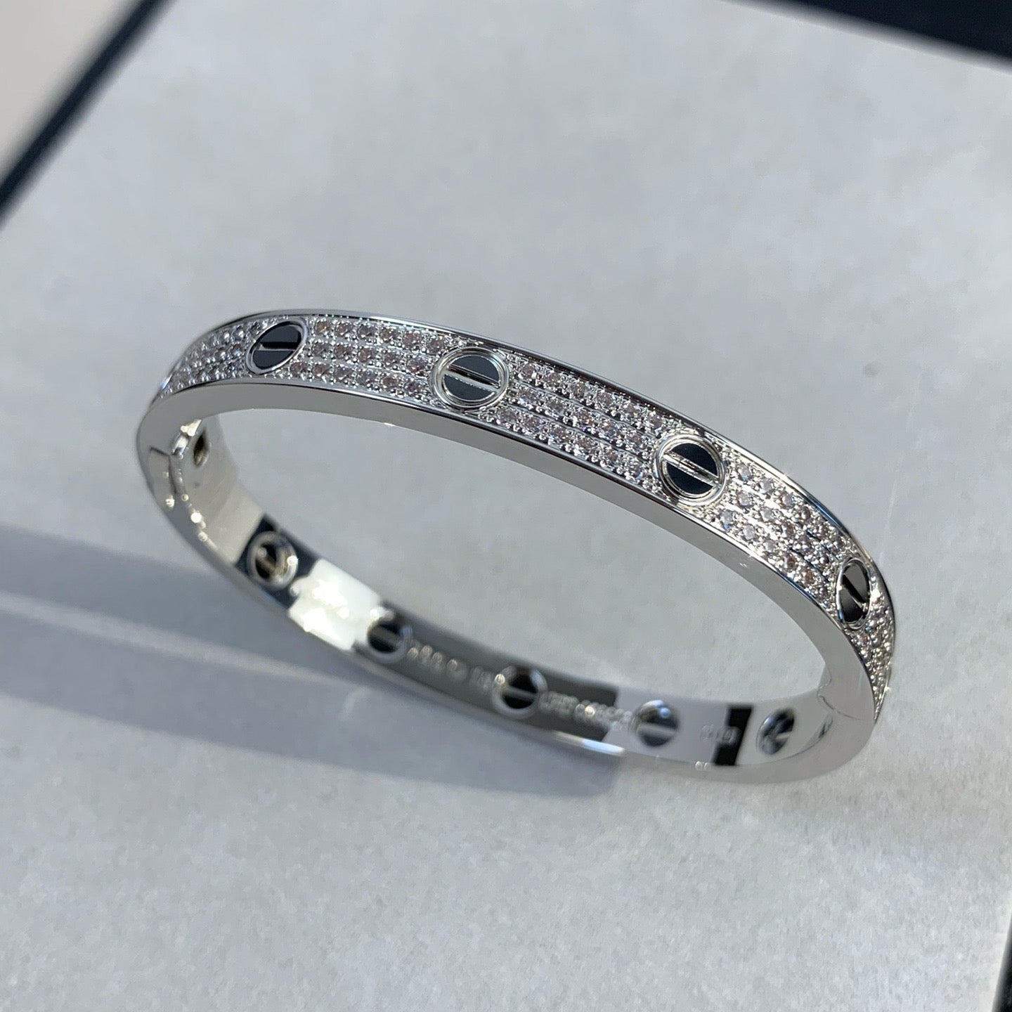 [Psychic Jewelrys]LOVE BRACELET 6.1MM DIAMOND-PAVED CERAMIC