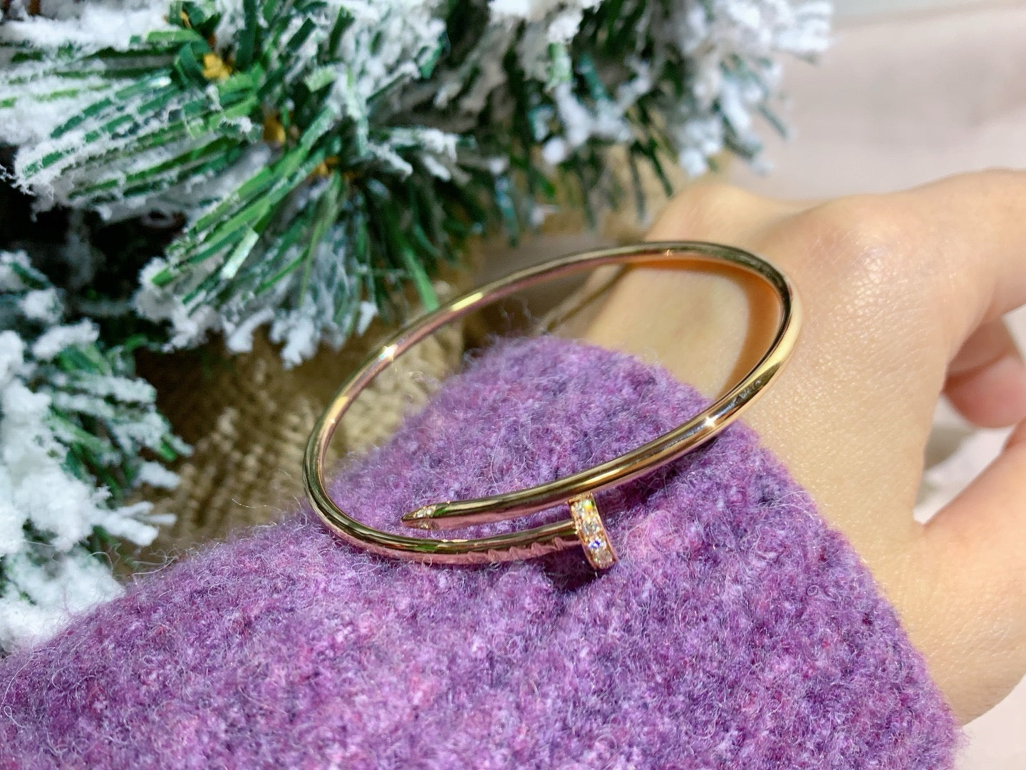 [Psychic Jewelrys]JUSTE BRACELET 2.5MM DIAMONDS