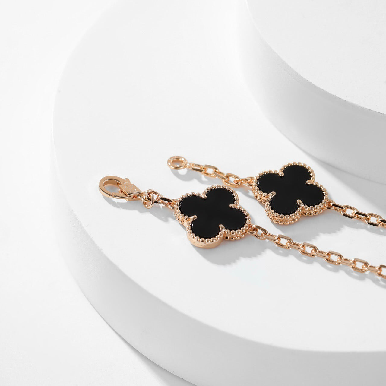 [Psychic Jewelrys]CLOVERS THE 10-MOTIFS ONYX NECKLACE