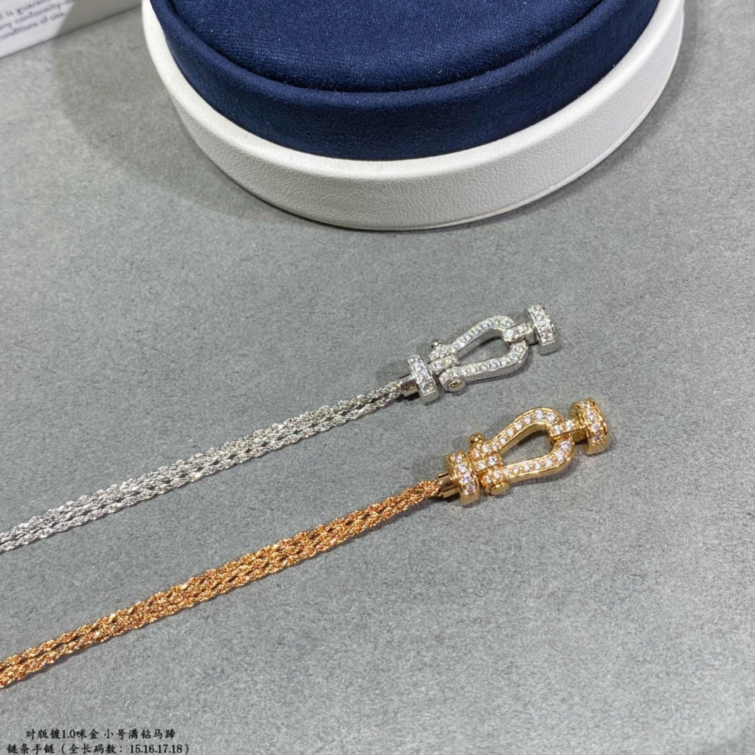 [Psychic Jewelrys]FORCE SMALL HORSESHOE  DIAMOND CHAIN ROPE BRACELET