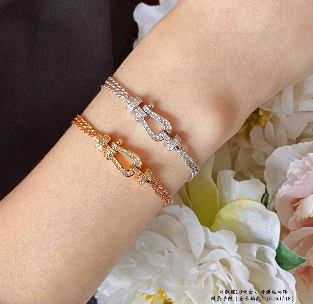 [Psychic Jewelrys]FORCE SMALL HORSESHOE  DIAMOND CHAIN ROPE BRACELET