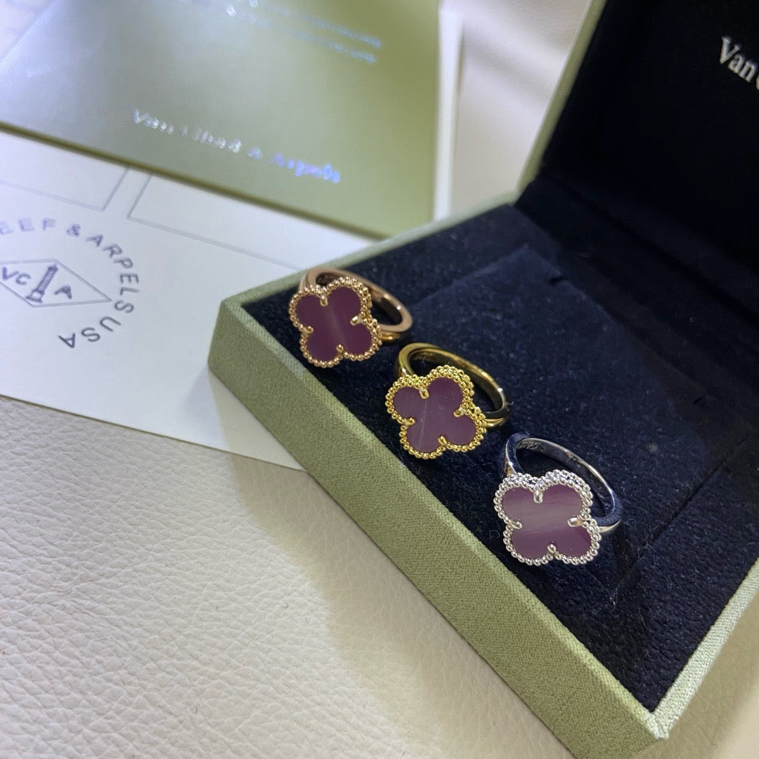 [Psychic Jewelrys]CLOVER  PURPLE VIOLET RING