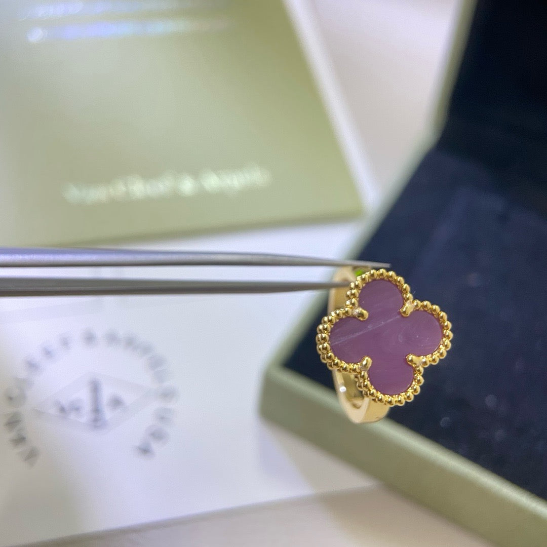 [Psychic Jewelrys]CLOVER  PURPLE VIOLET RING