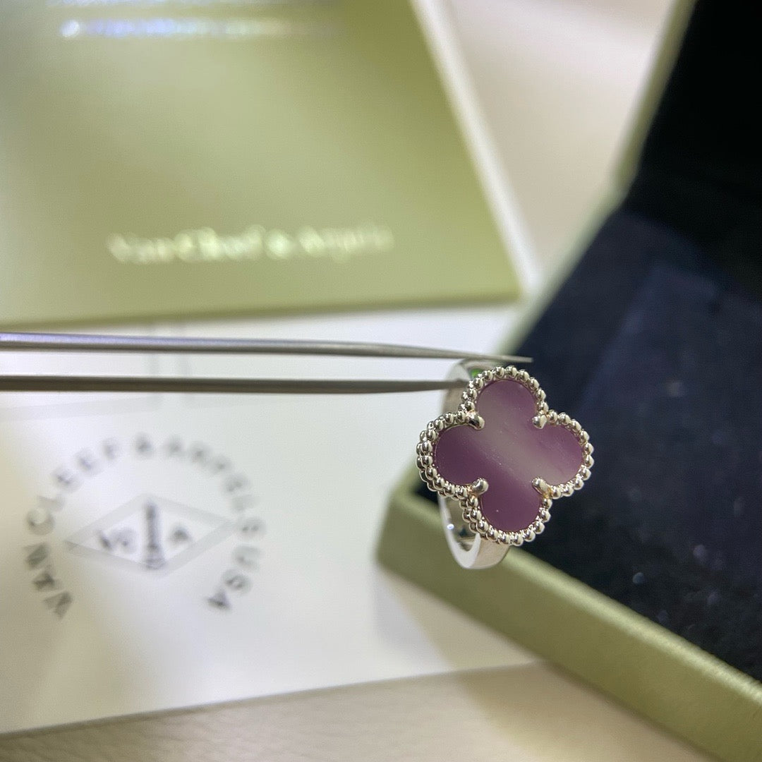 [Psychic Jewelrys]CLOVER  PURPLE VIOLET RING
