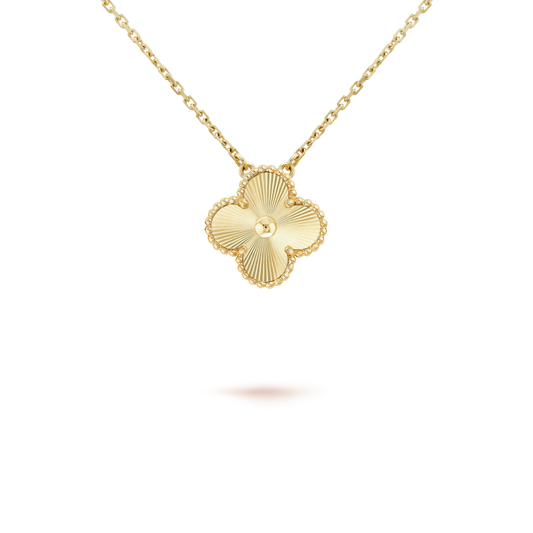 [Psychic Jewelrys]CLOVER 15MM LASER NECKLACE