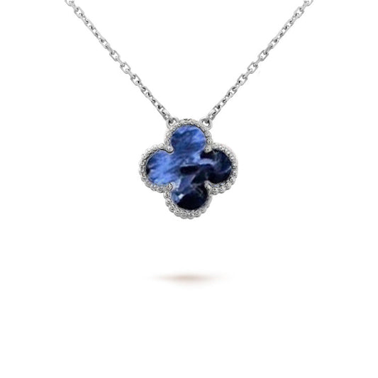 [Psychic Jewelrys]CLOVER 15MM PIETERSITE NECKLACE SILVER