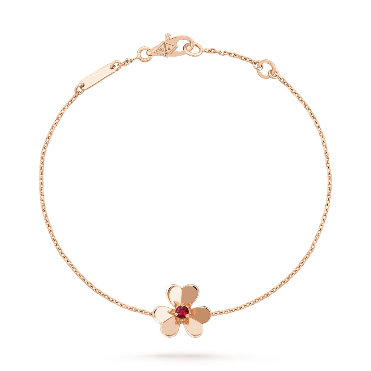 [Psychic Jewelrys]FRIVOLE GOLD FLOWER PINK MALACHITE BRACELET