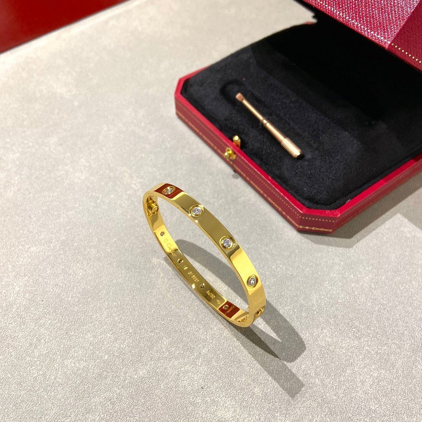 [Psychic Jewelrys]LOVE BRACELET 6.1MM 10 DIAMONDS