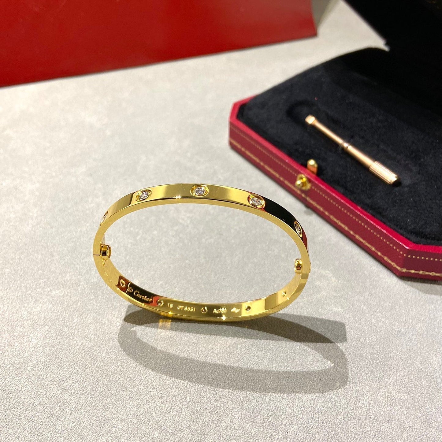 [Psychic Jewelrys]LOVE BRACELET 6.1MM 10 DIAMONDS