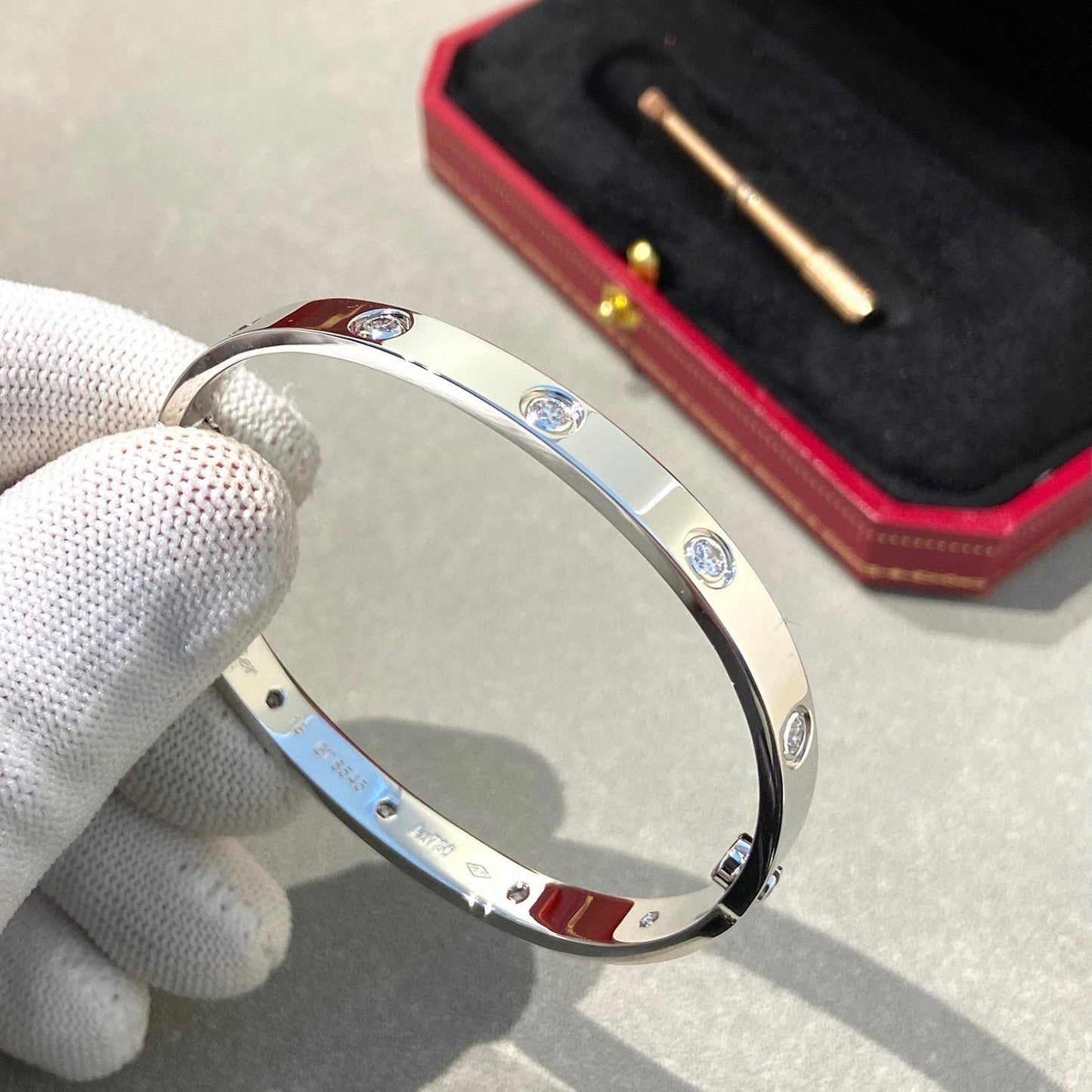 [Psychic Jewelrys]LOVE BRACELET 6.1MM 10 DIAMONDS