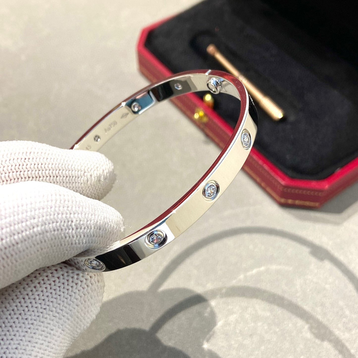 [Psychic Jewelrys]LOVE BRACELET 6.1MM 10 DIAMONDS