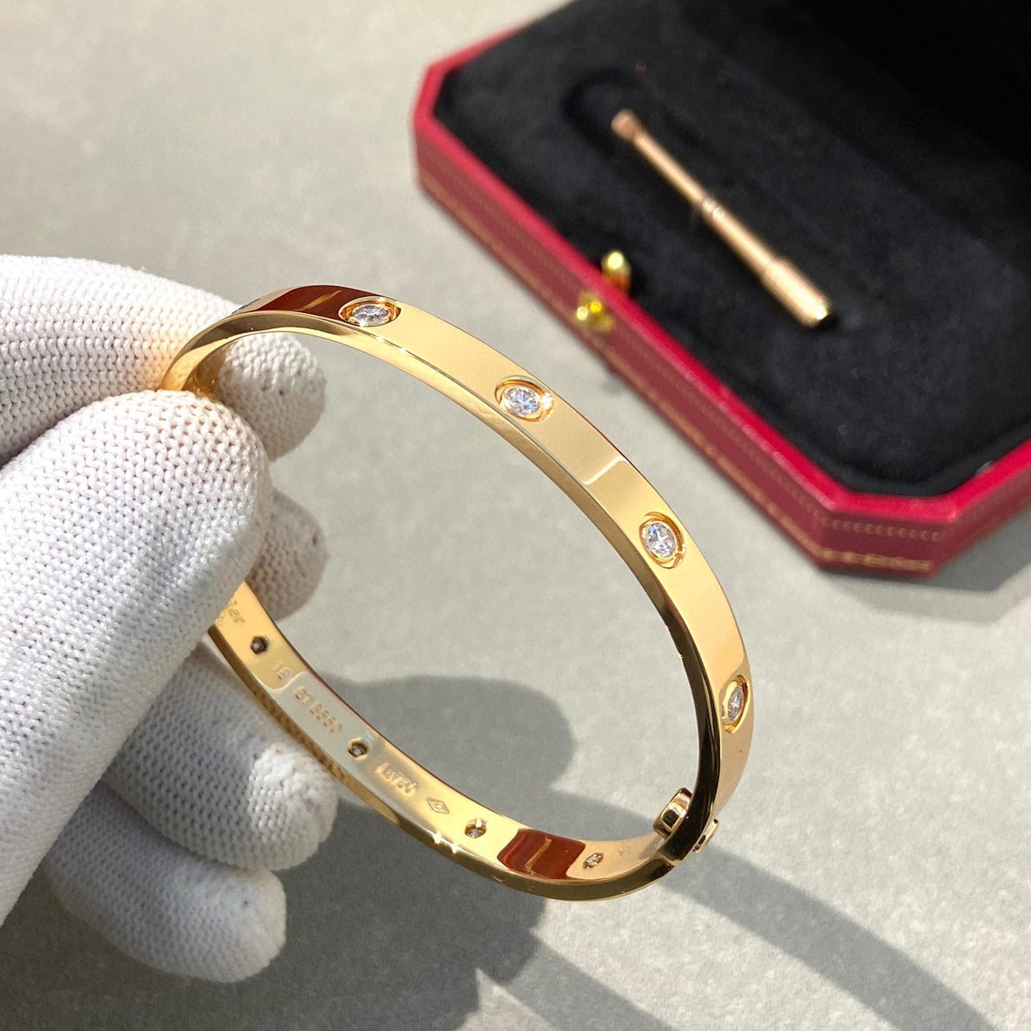 [Psychic Jewelrys]LOVE BRACELET 6.1MM 10 DIAMONDS