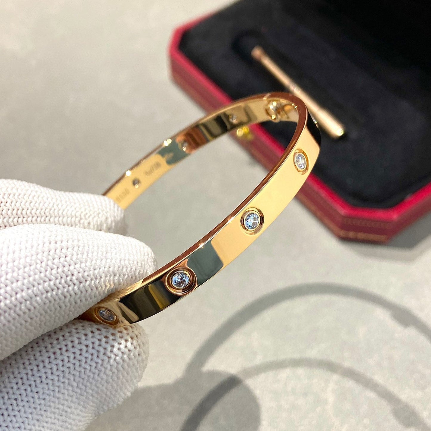 [Psychic Jewelrys]LOVE BRACELET 6.1MM 10 DIAMONDS