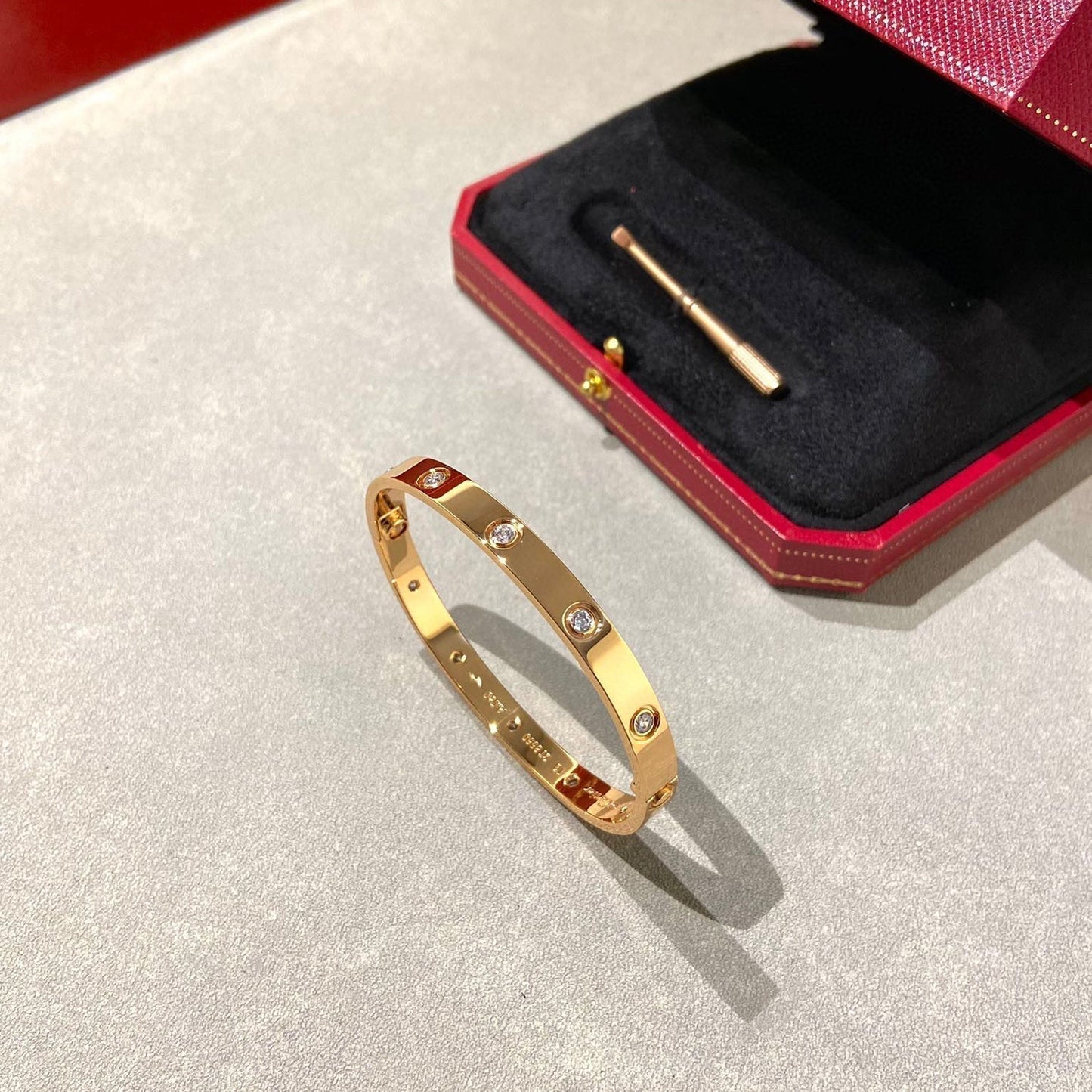 [Psychic Jewelrys]LOVE BRACELET 6.1MM 10 DIAMONDS