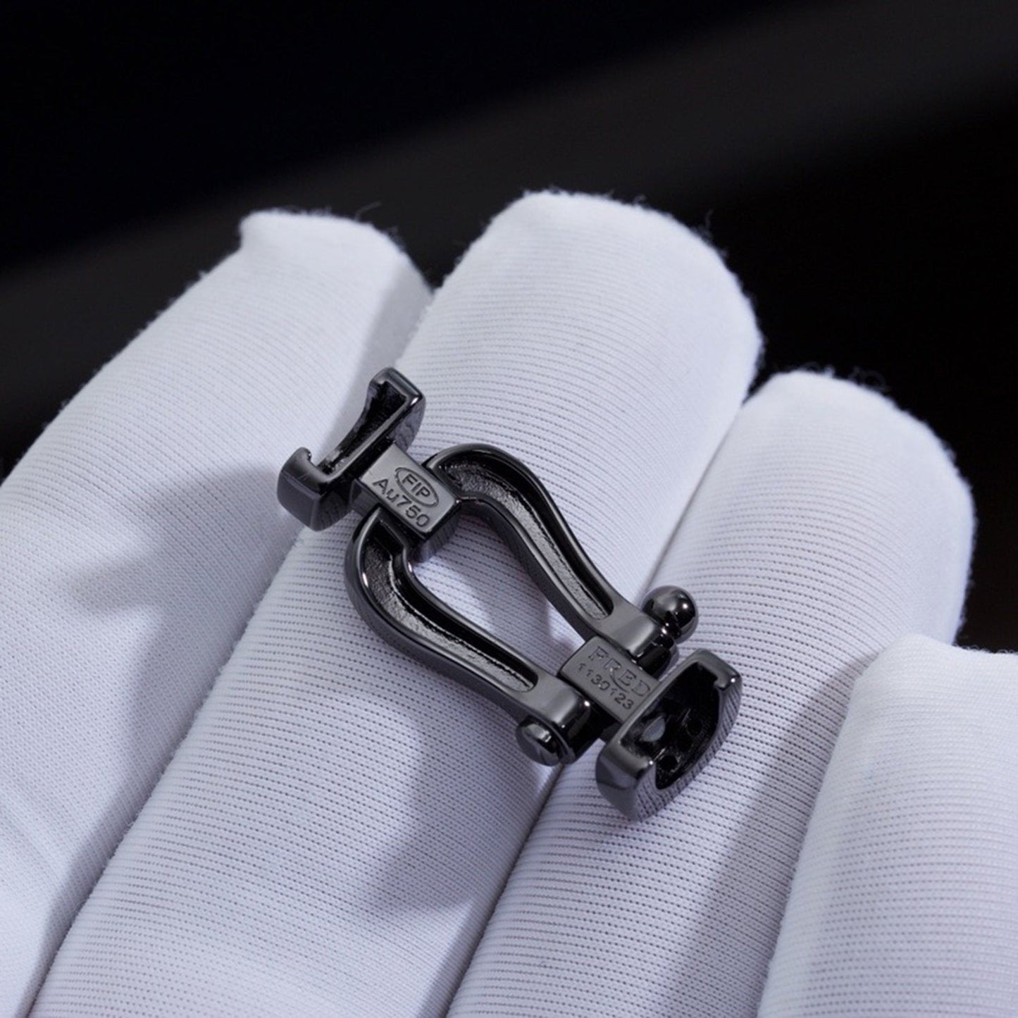 [Psychic Jewelrys]FORCE LARGE SERIES HORSESHOE BLACK SAMURAI BRACELET