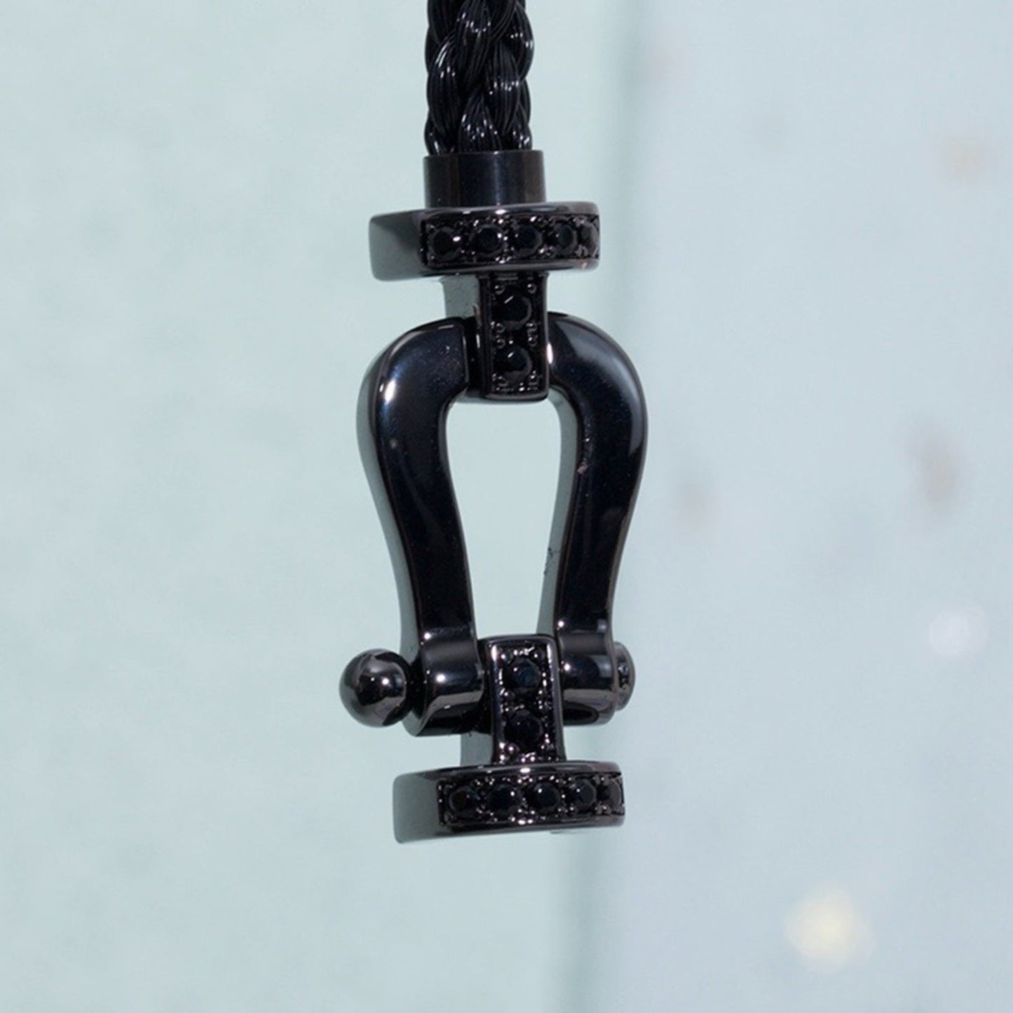 [Psychic Jewelrys]FORCE LARGE SERIES HORSESHOE BLACK SAMURAI BRACELET
