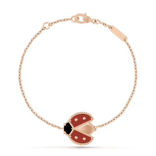 [Psychic Jewelrys]LUCKY SPRING 1 MOTIF PINK GOLD BRACELET