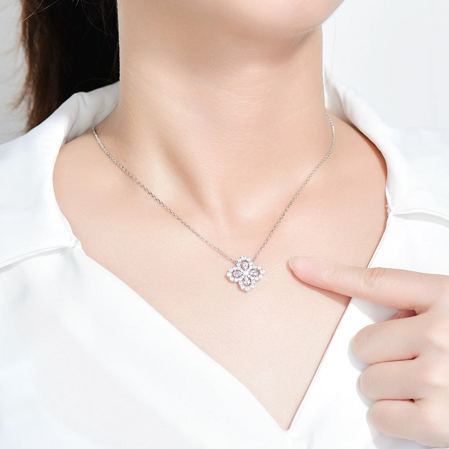 [Psychic Jewelrys]LOOP NECKLACE FULL MOTIF DIAMOND 16MM MULTIPLE COLORS