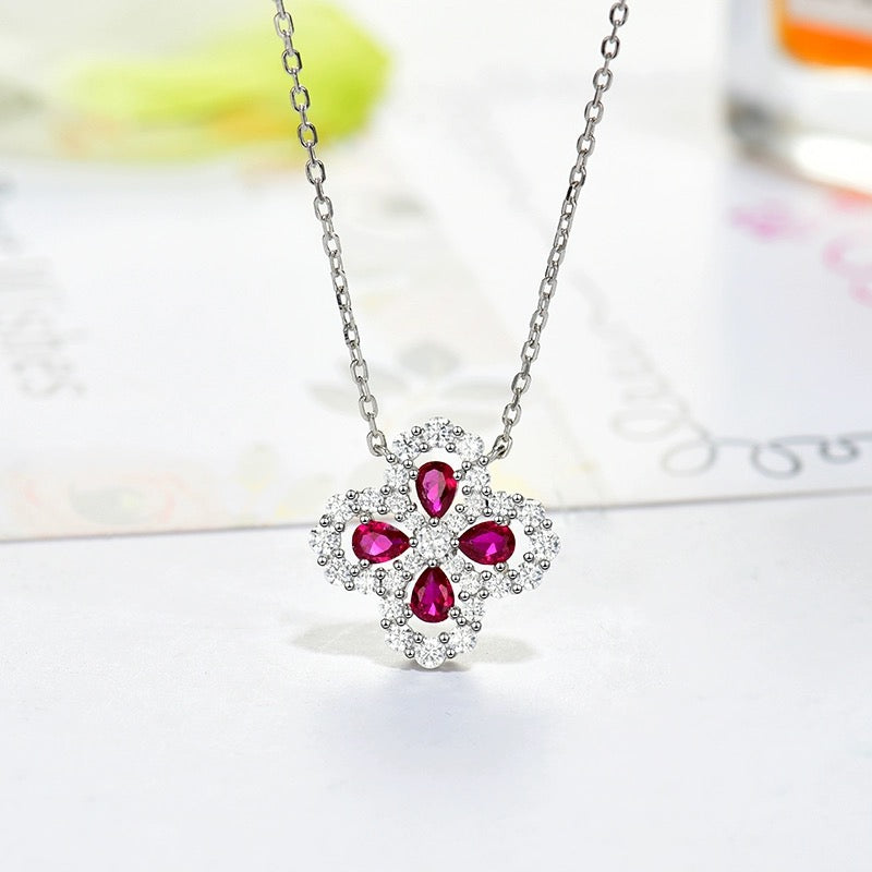 [Psychic Jewelrys]LOOP NECKLACE FULL MOTIF DIAMOND 16MM MULTIPLE COLORS