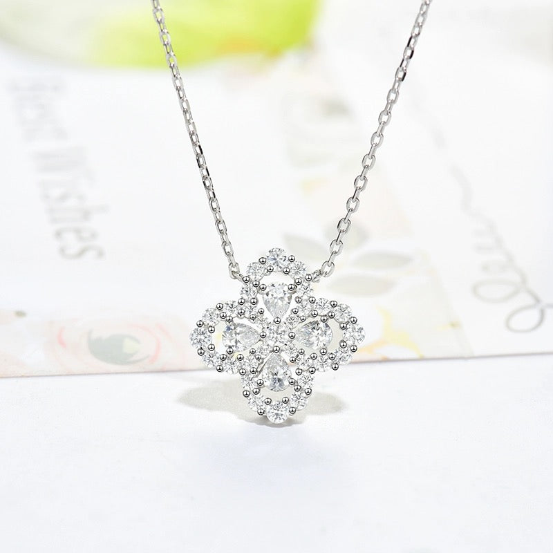[Psychic Jewelrys]LOOP NECKLACE FULL MOTIF DIAMOND 16MM MULTIPLE COLORS