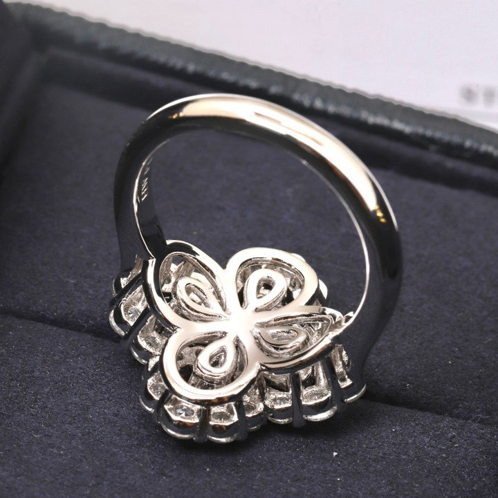 [Psychic Jewelrys]LOOP RING FULL MOTIF DIAMOND 16MM SILVE