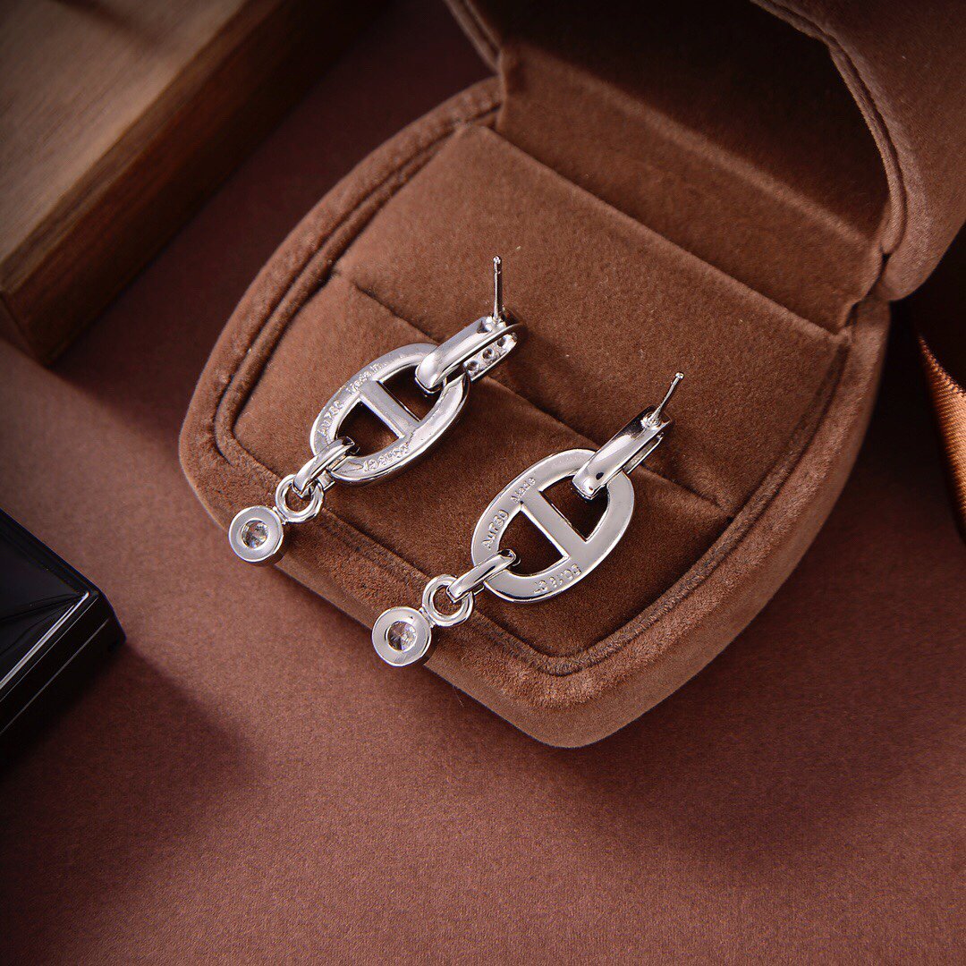 [Psychic Jewelrys]HM CHAINE DIAMOND EARRINGS
