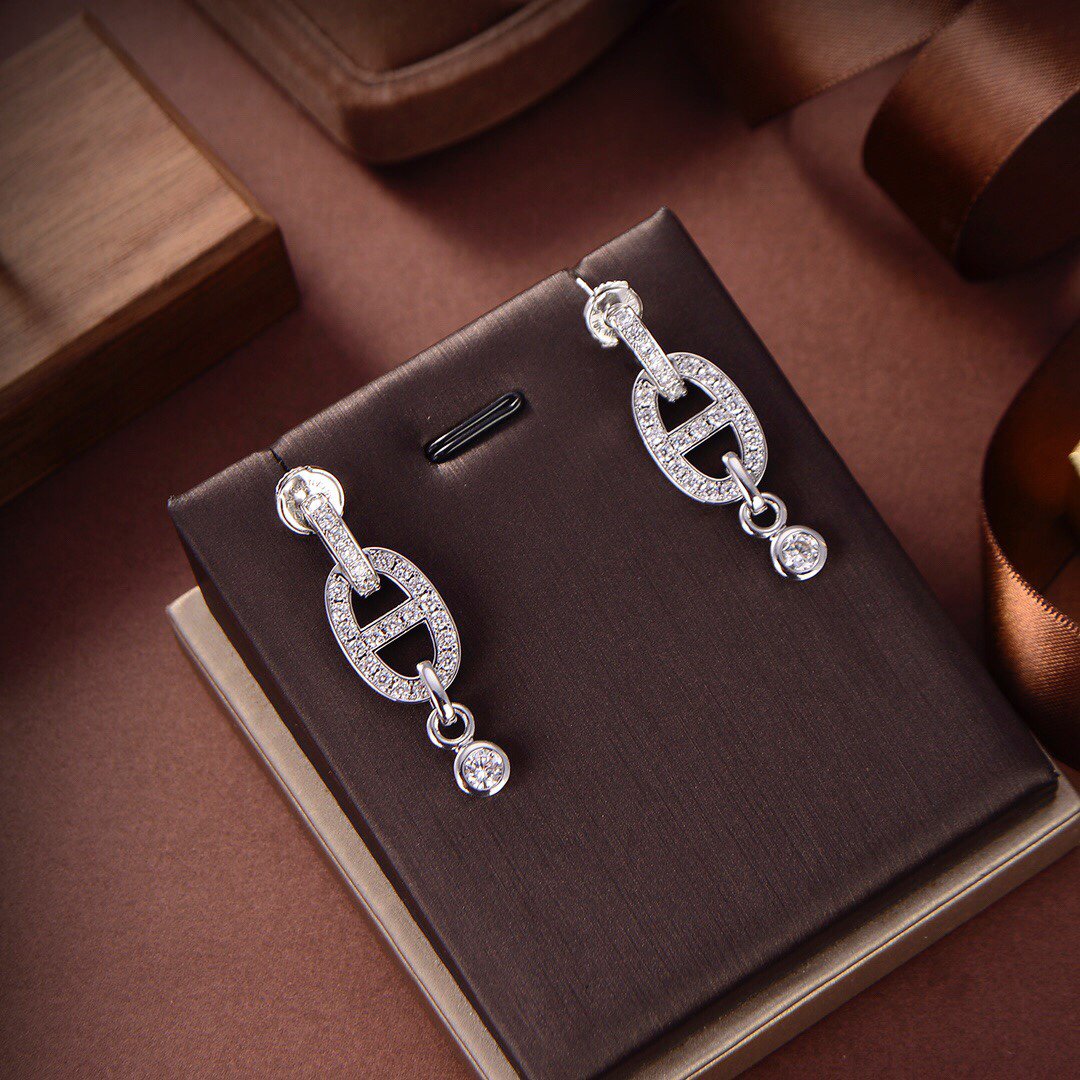 [Psychic Jewelrys]HM CHAINE DIAMOND EARRINGS