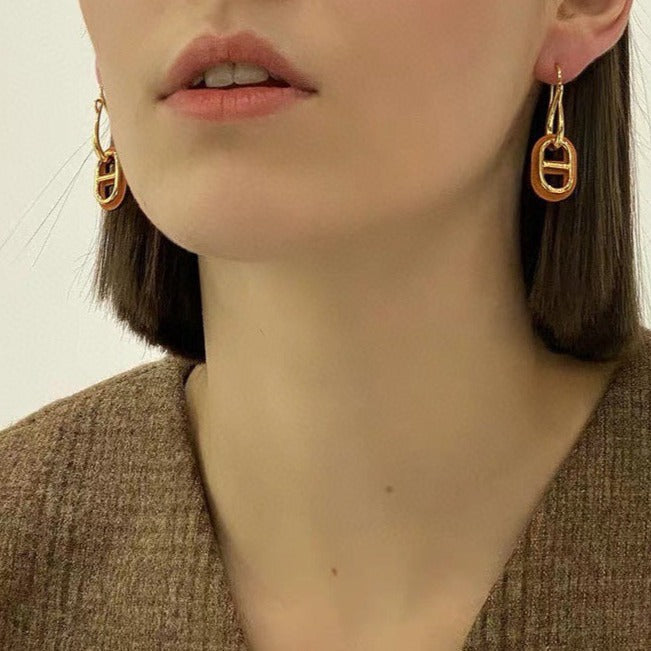 [Psychic Jewelrys]HM O'MAILLON GOLD EARRINGS