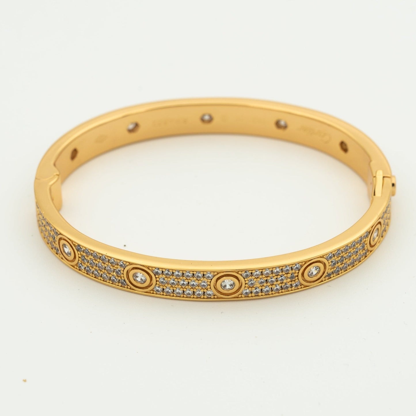 [Psychic Jewelrys]LOVE BRACELET 6.1MM DIAMOND-PAVED 10 BIG DIAMONDS