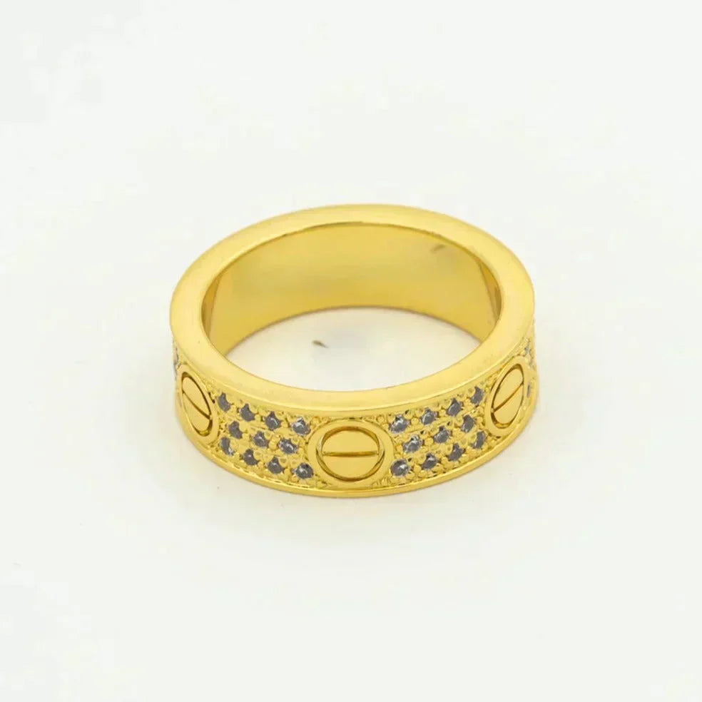 [Psychic Jewelrys]LOVE RING 5.5MM DIAMONDS PAVED