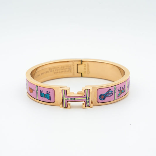 [Psychic Jewelrys]H PINK GOLD BRACELET PINK CERAMIC