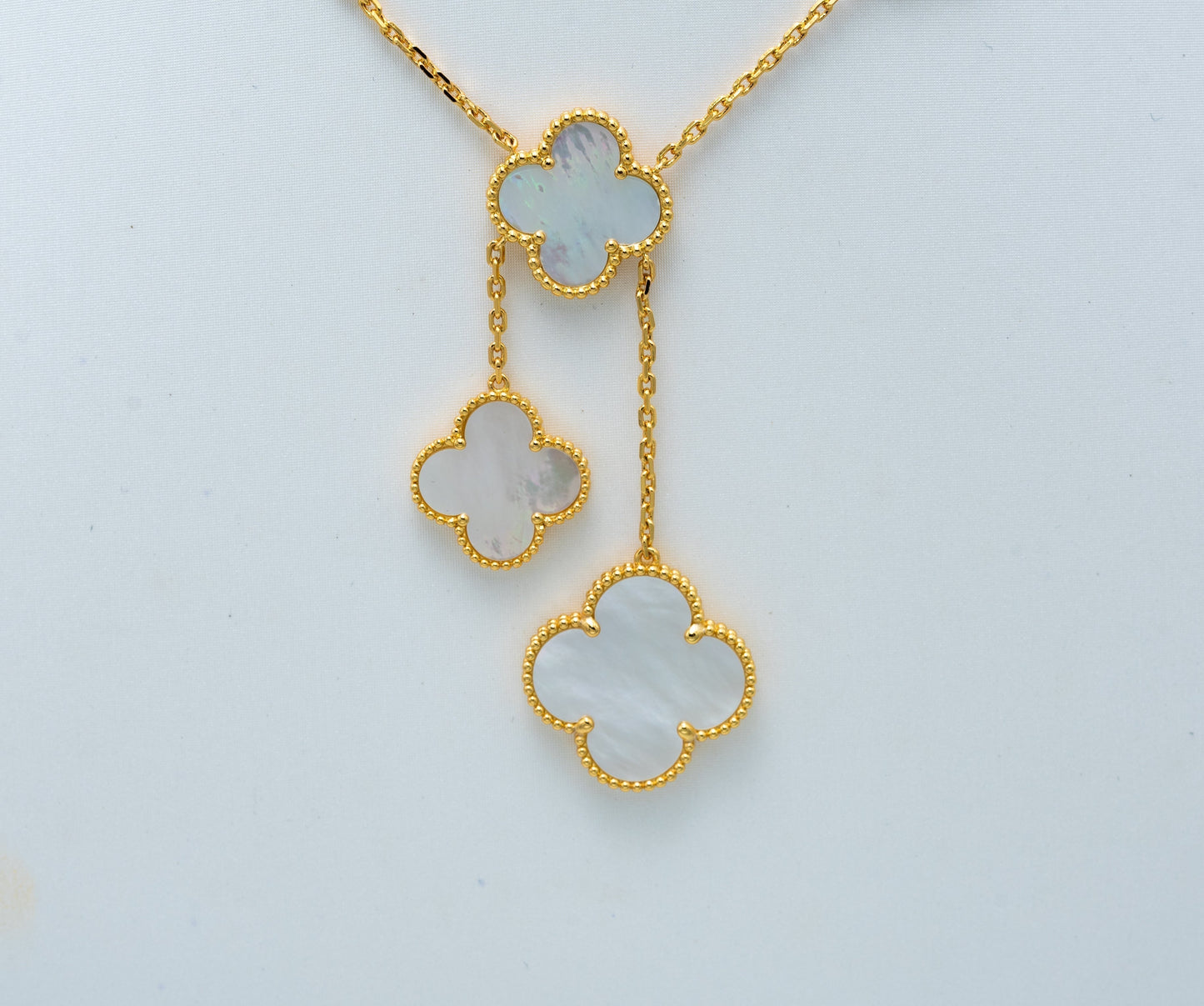 [Psychic Jewelrys]CLOVER MOTHER OF PEARL NECKLACE 6 MOTIF