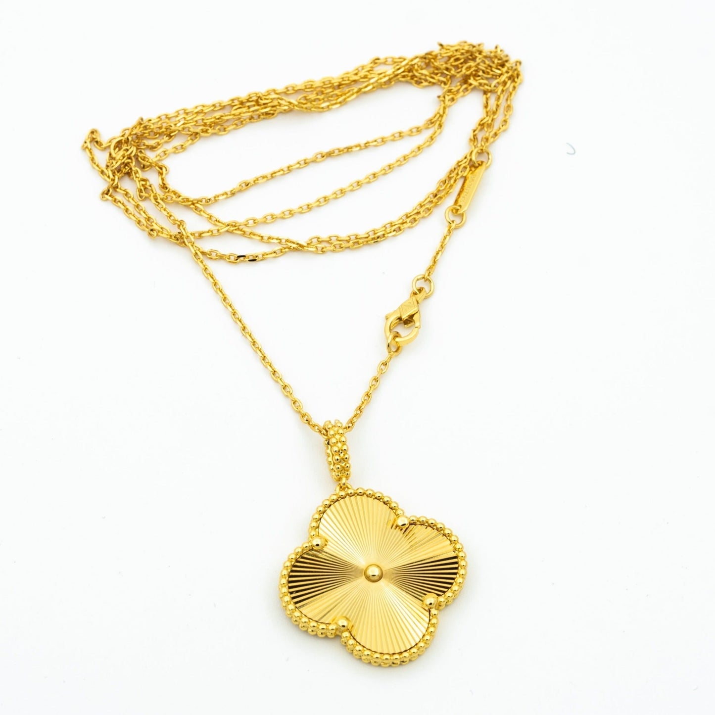[Psychic Jewelrys]CLOVER 25MM PEDANT NECKLACE GOLD
