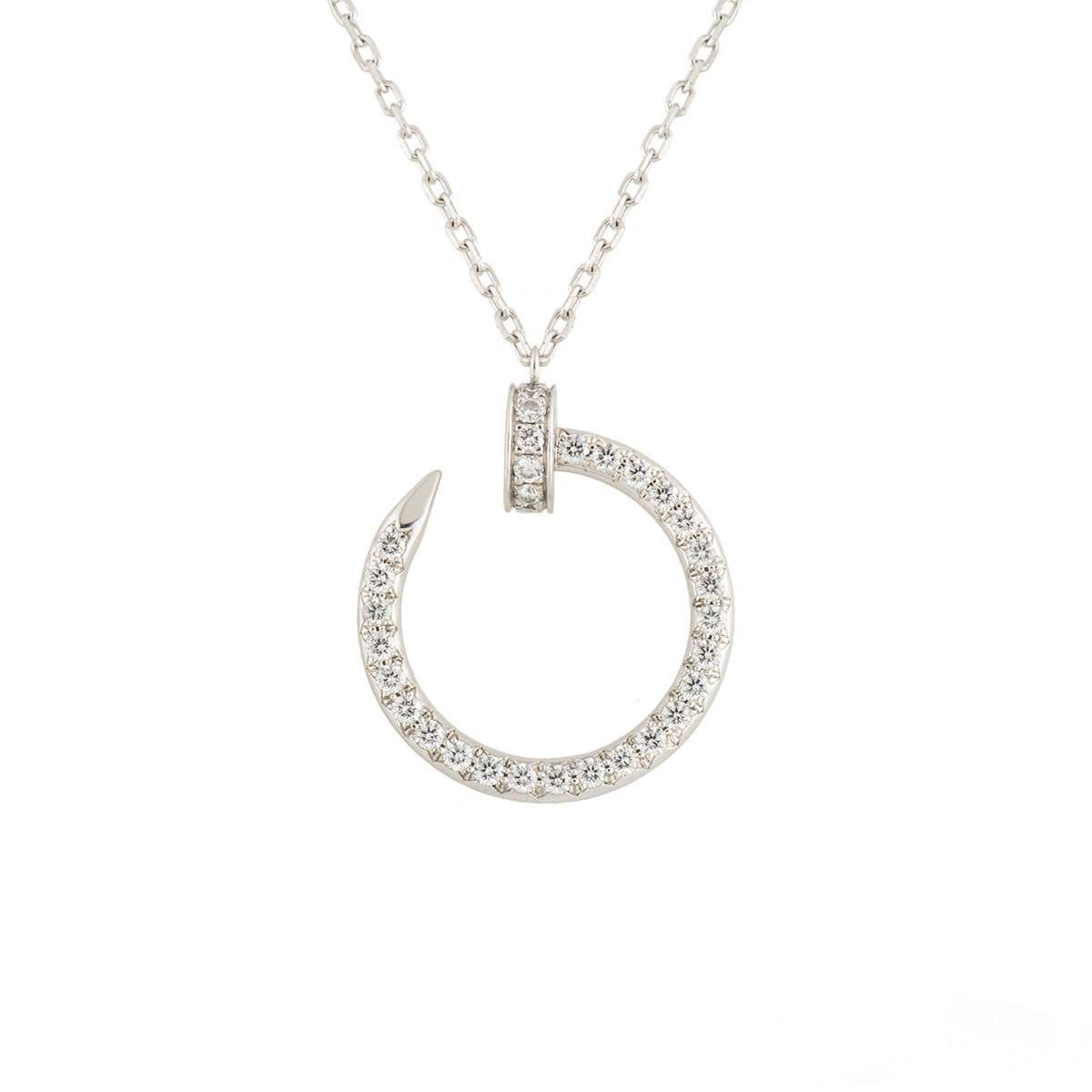 [Psychic Jewelrys]JUSTE NECKLACE SILVER DIAMONDS