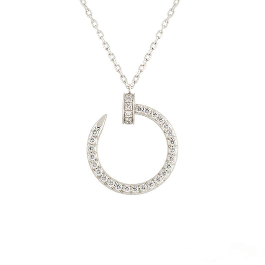 [Psychic Jewelrys]JUSTE NECKLACE SILVER DIAMONDS