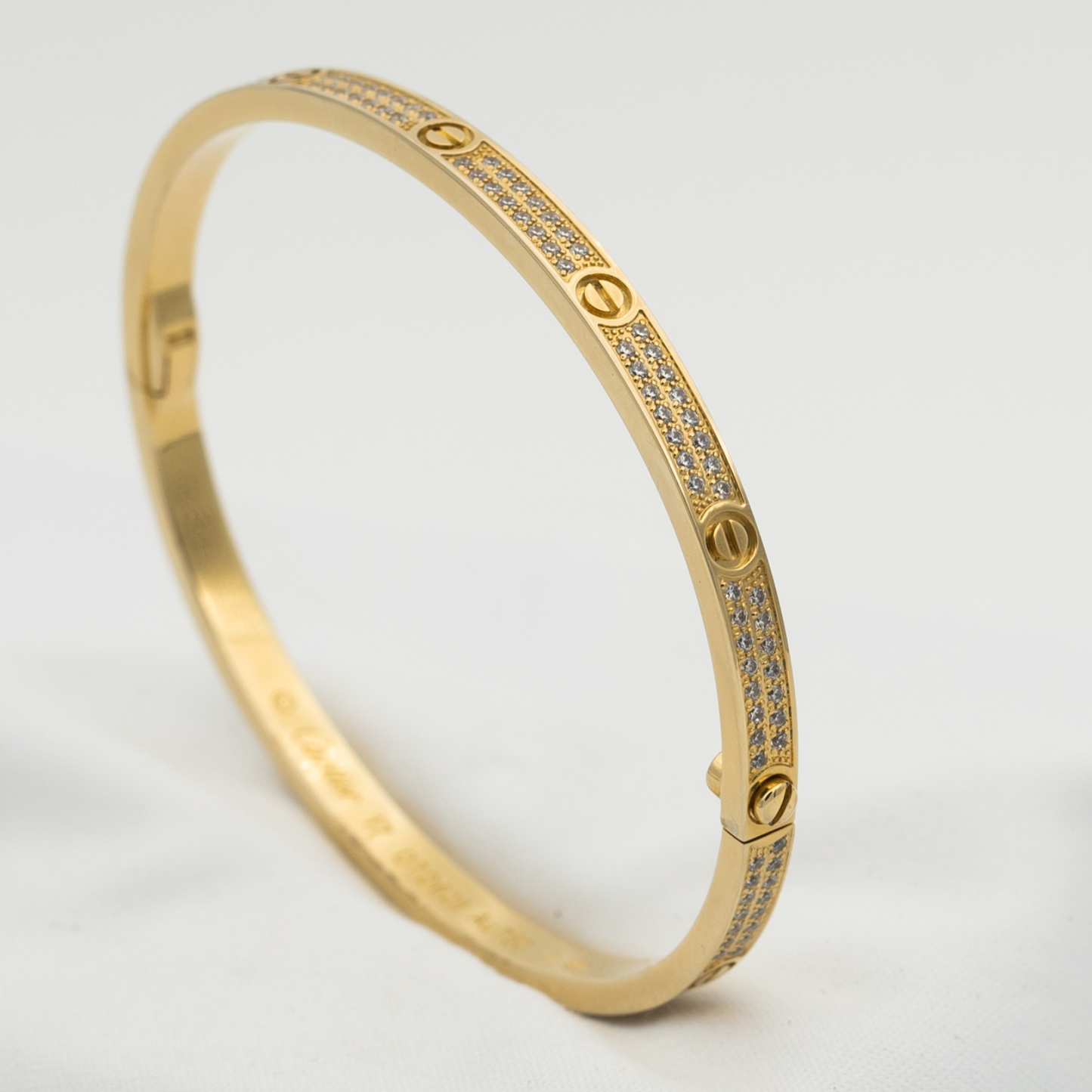 [Psychic Jewelrys]LOVE BRACELET 3.65MM DIAMOND-PAVED
