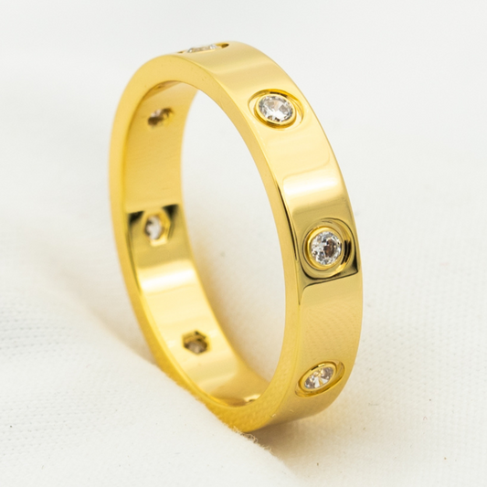 [Psychic Jewelrys]LOVE RING 3.6MM 8 DIAMONDS