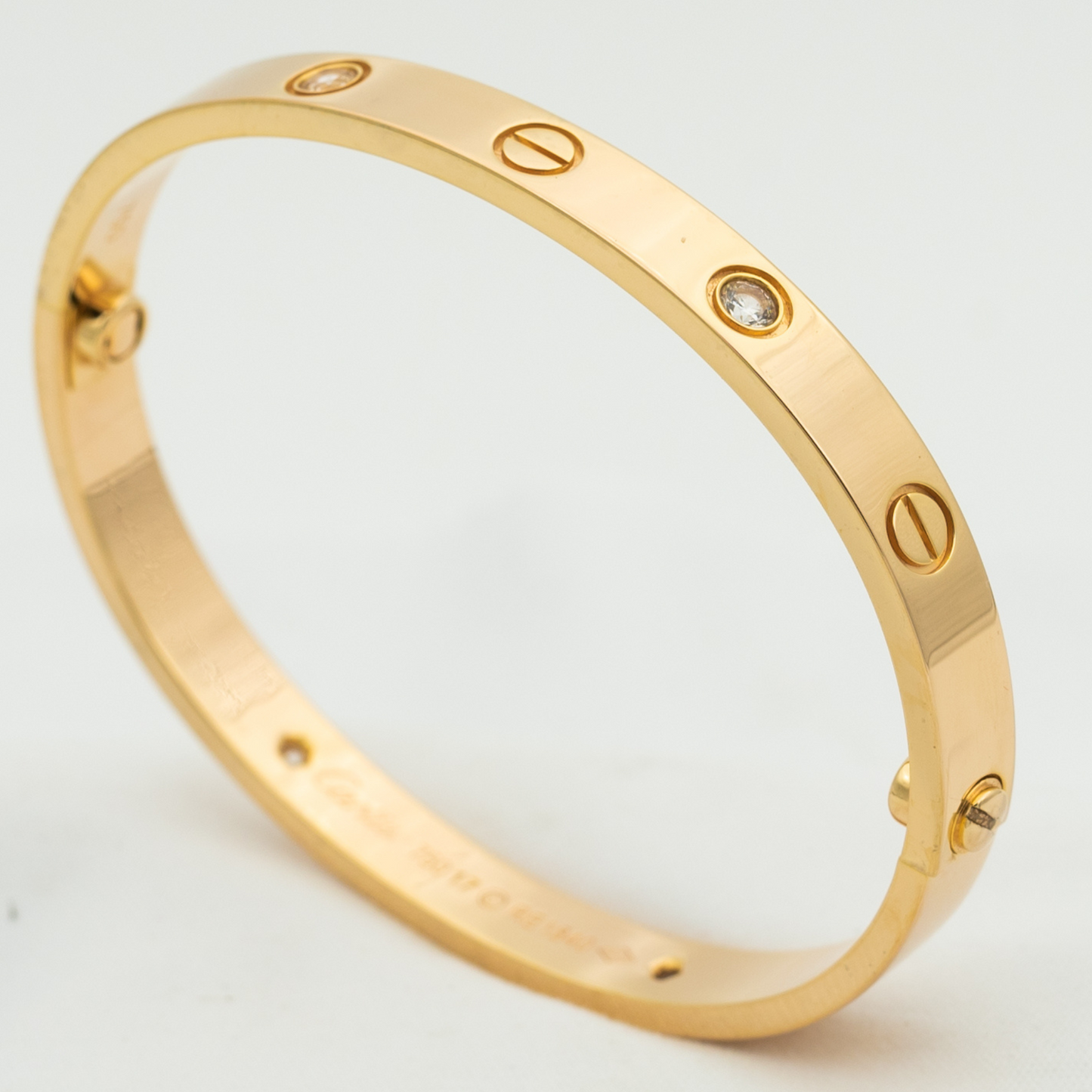 [Psychic Jewelrys]LOVE BRACELET 6.1MM 4 DIAMONDS
