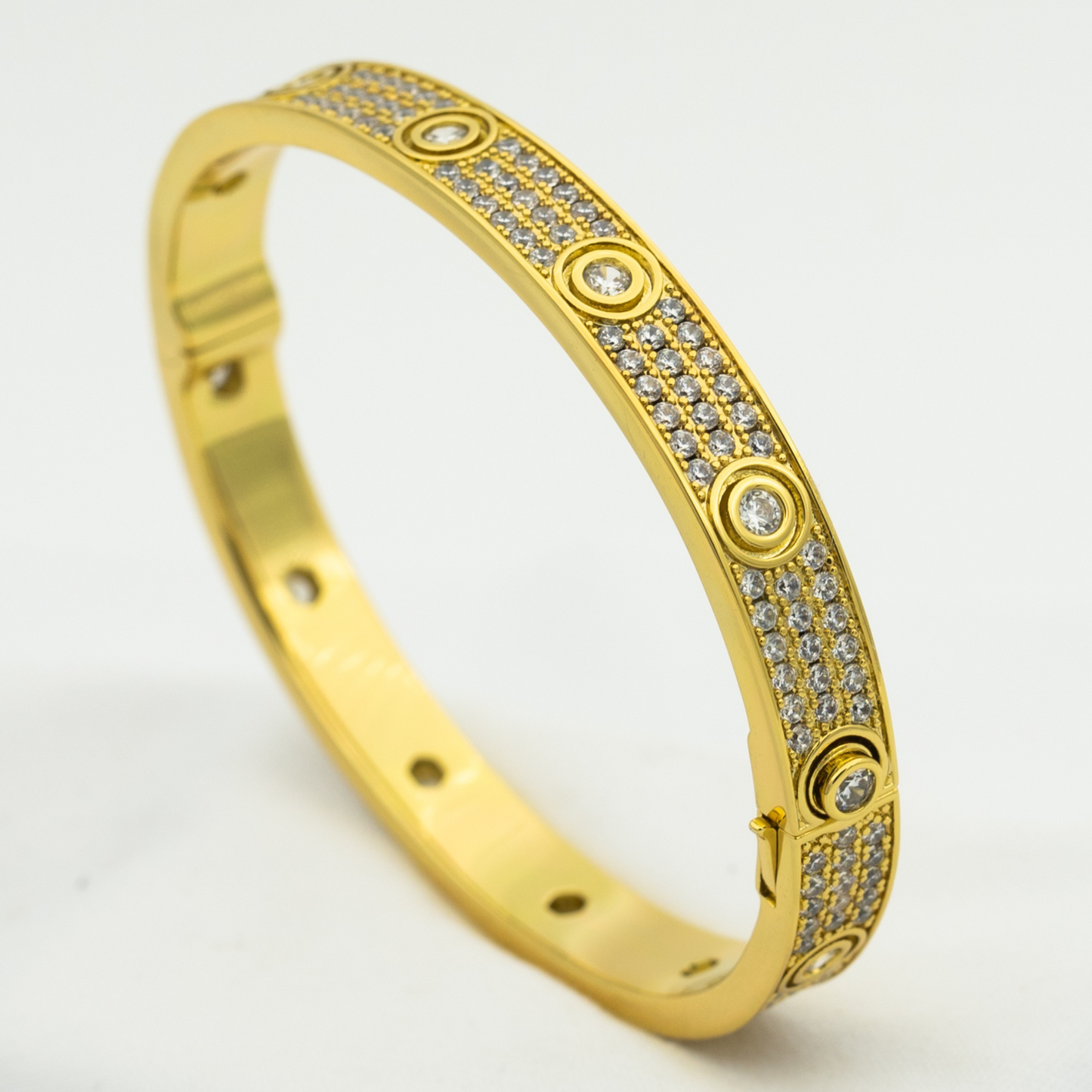 [Psychic Jewelrys]LOVE BRACELET 6.1MM DIAMOND-PAVED 10 BIG DIAMONDS