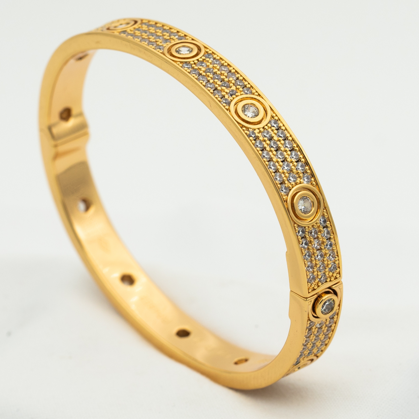 [Psychic Jewelrys]LOVE BRACELET 6.1MM DIAMOND-PAVED 10 BIG DIAMONDS