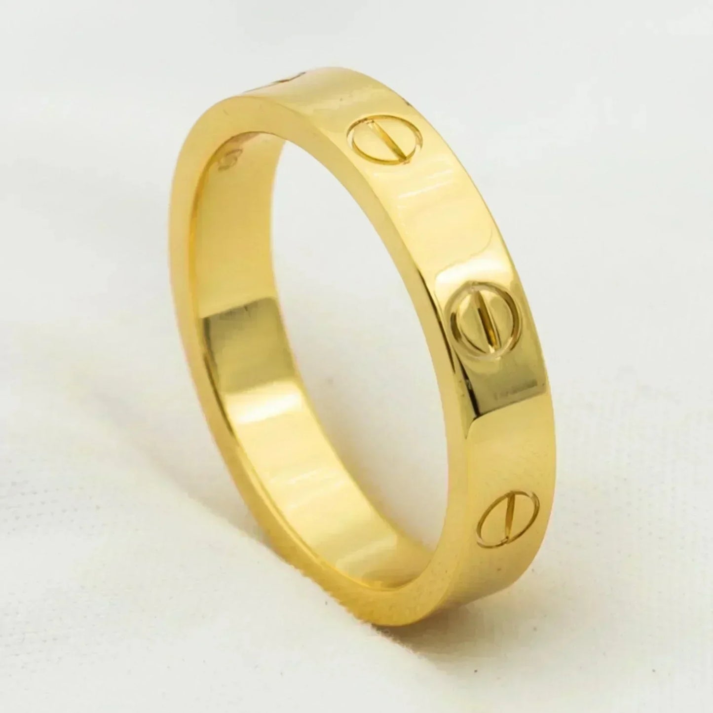 [Psychic Jewelrys]LOVE RING 4MM 1 DIAMOND GOLD