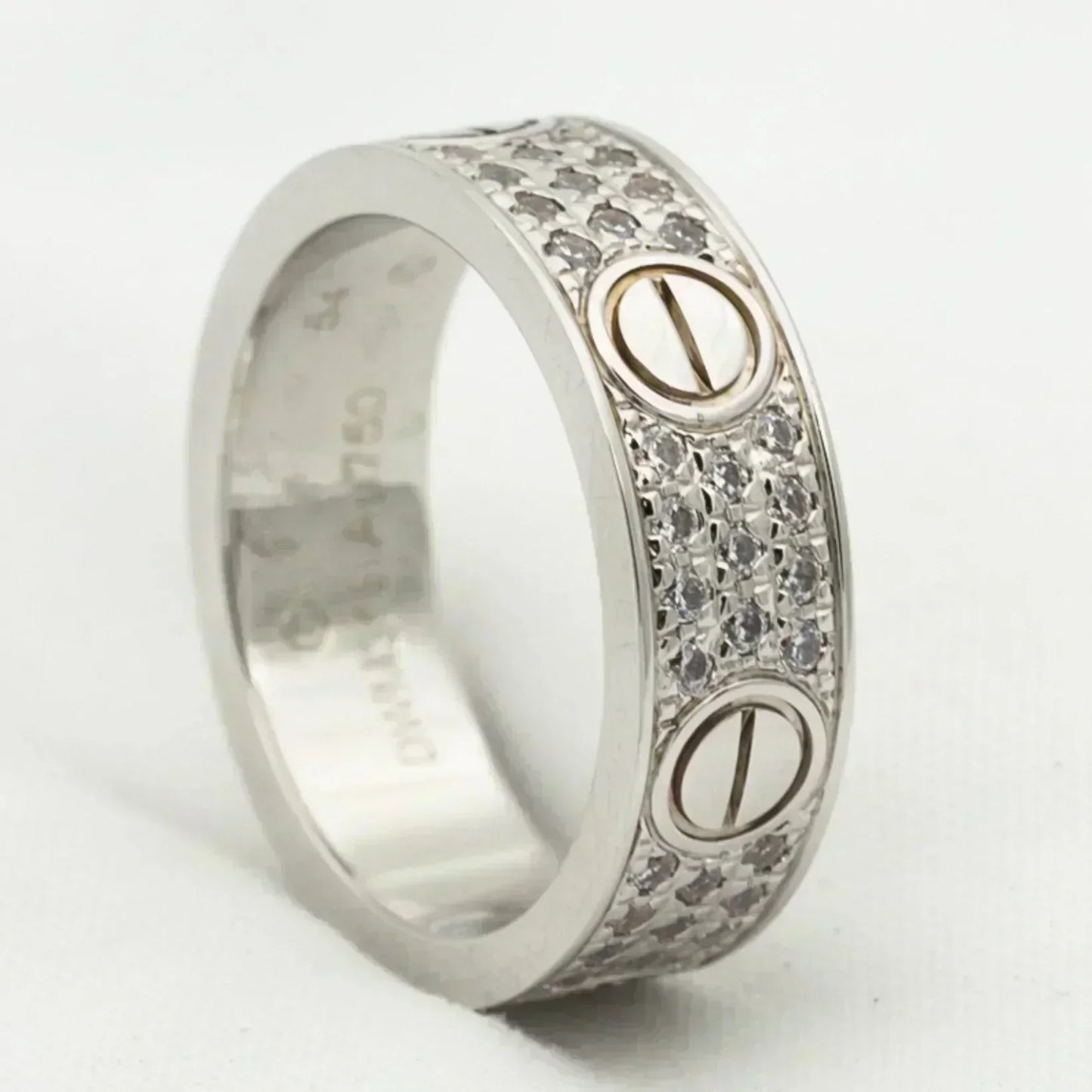 [Psychic Jewelrys]LOVE RING 5.5MM DIAMONDS PAVED