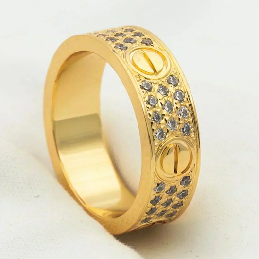 [Psychic Jewelrys]LOVE RING 5.5MM DIAMONDS PAVED