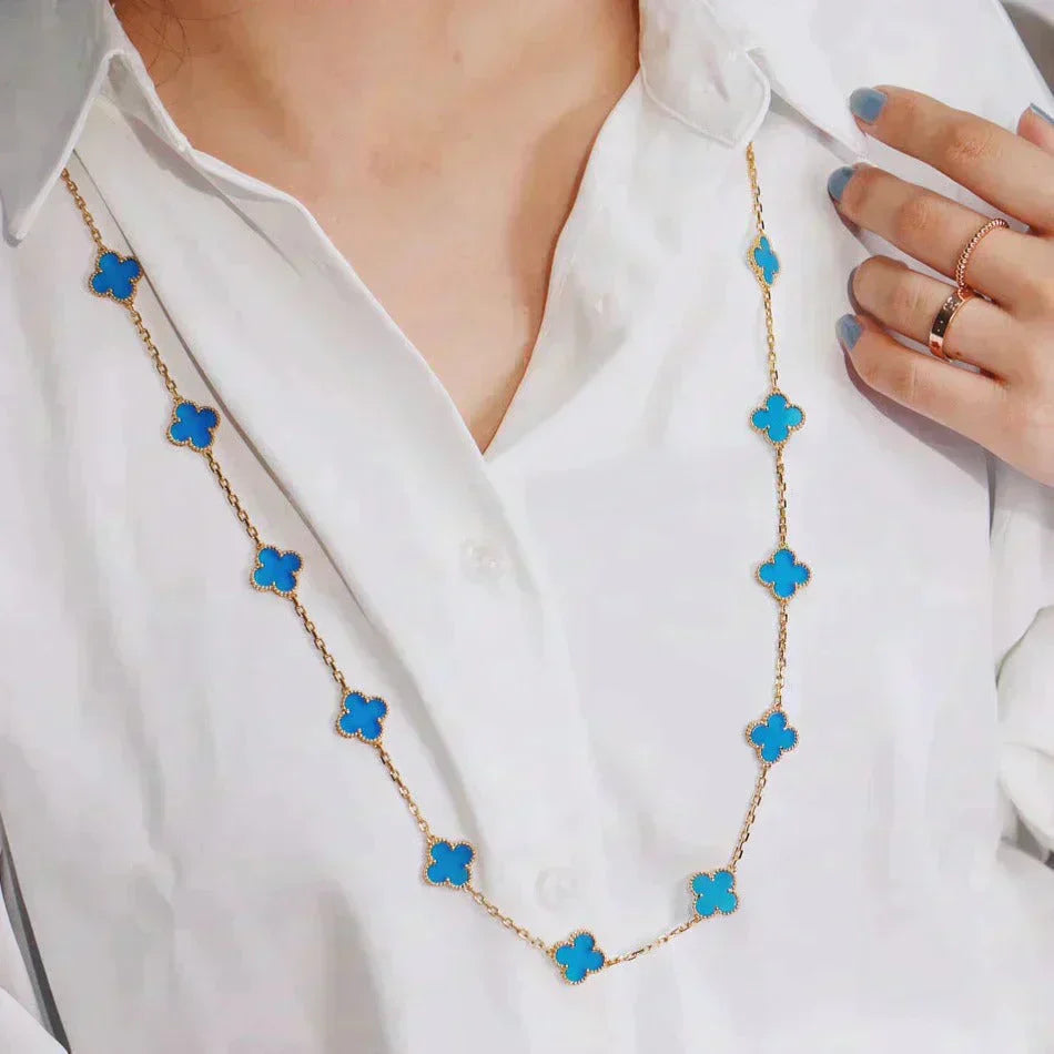 [Psychic Jewelrys]CLOVER 20 MOTIFS TURQUOISE GOLD