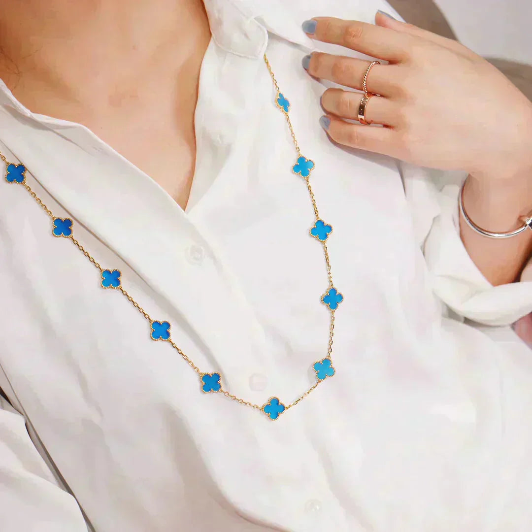 [Psychic Jewelrys]CLOVER 20 MOTIFS TURQUOISE GOLD