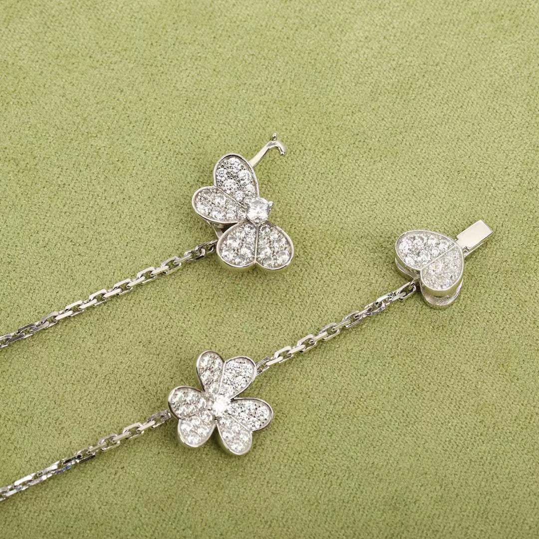 [Psychic Jewelrys]FRIVOLE SILVER 9 FLOWERS NECKLACE
