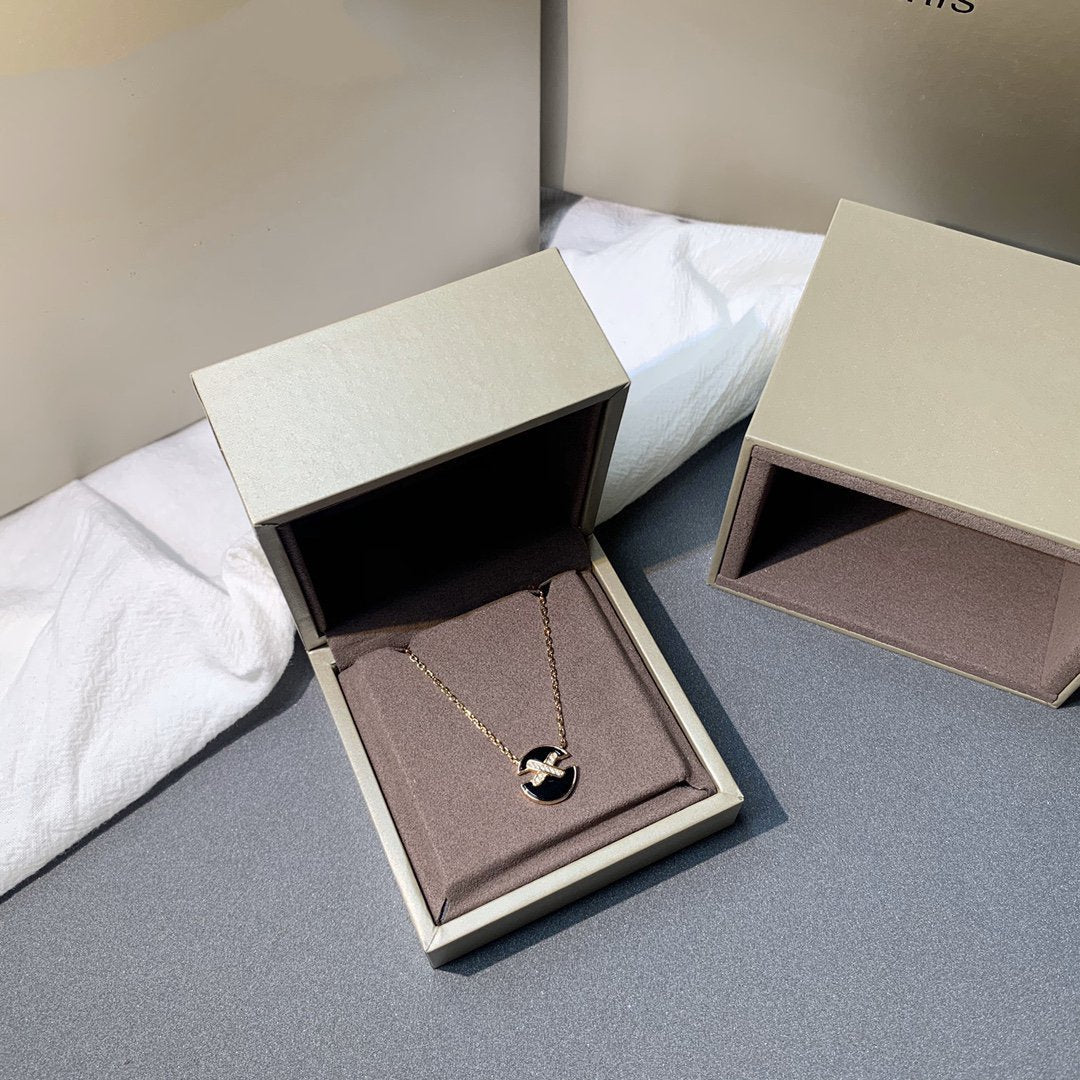 [Psychic Jewelrys]JEUX DE PINK GOLD DIAMOND NECKLACE