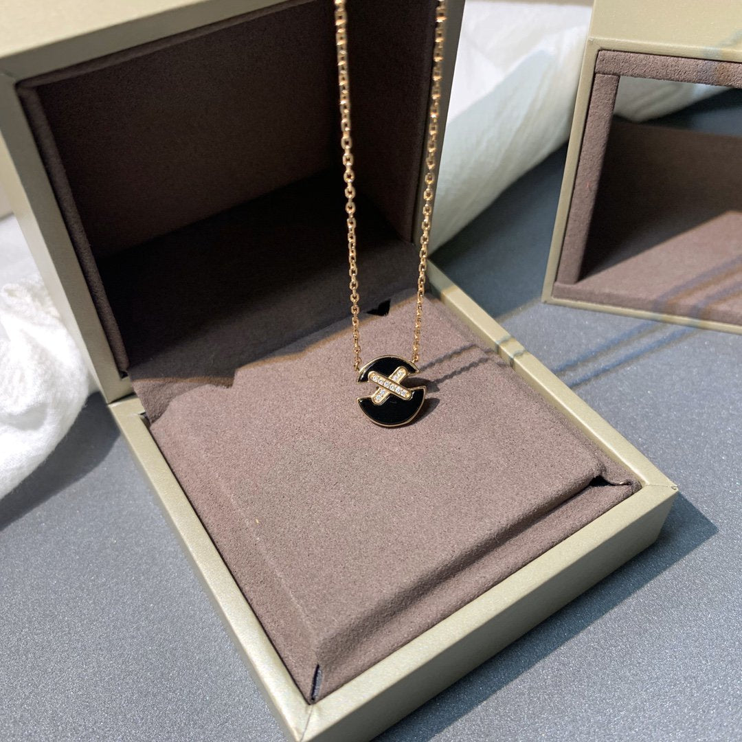 [Psychic Jewelrys]JEUX DE PINK GOLD DIAMOND NECKLACE